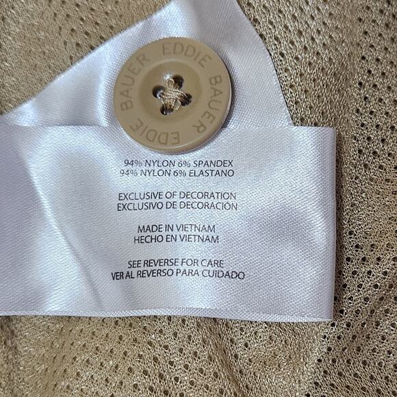 EDDIE BAUER Women's 16 Cargo Shorts Golden Beige 6 Pockets Quick Dry 36 x 5" - Picture 7 of 7